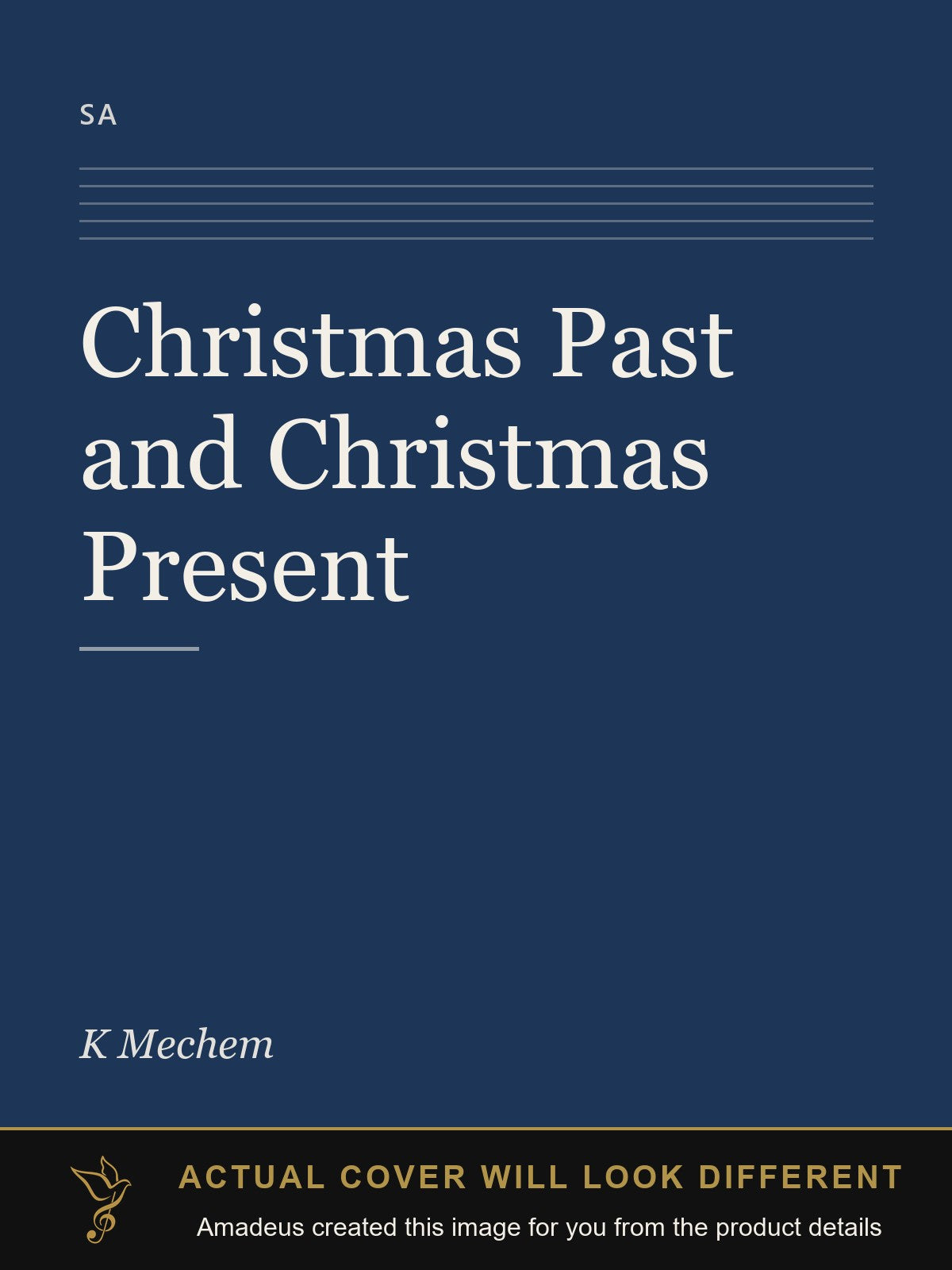 Christmas Past and Christmas Present - Amadeus created this image from the product details; the actual cover will look different