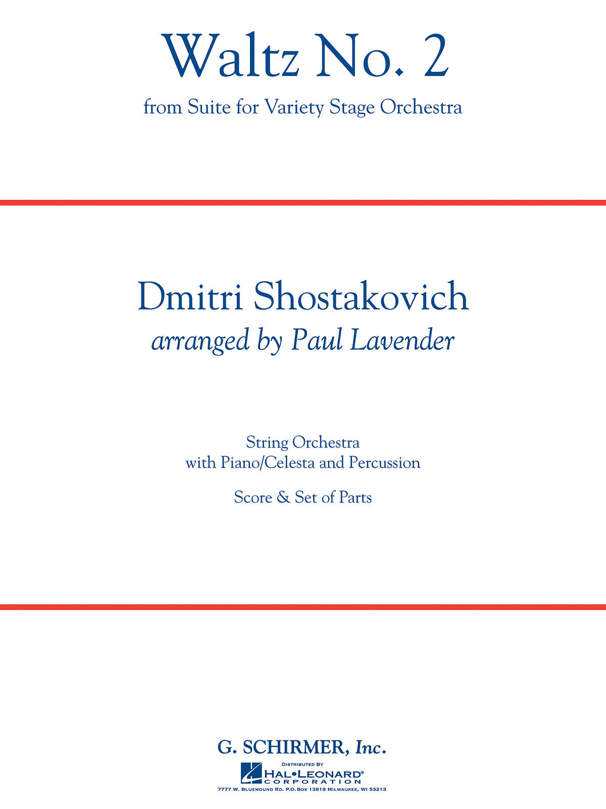 Product Cover for Waltz No. 2
