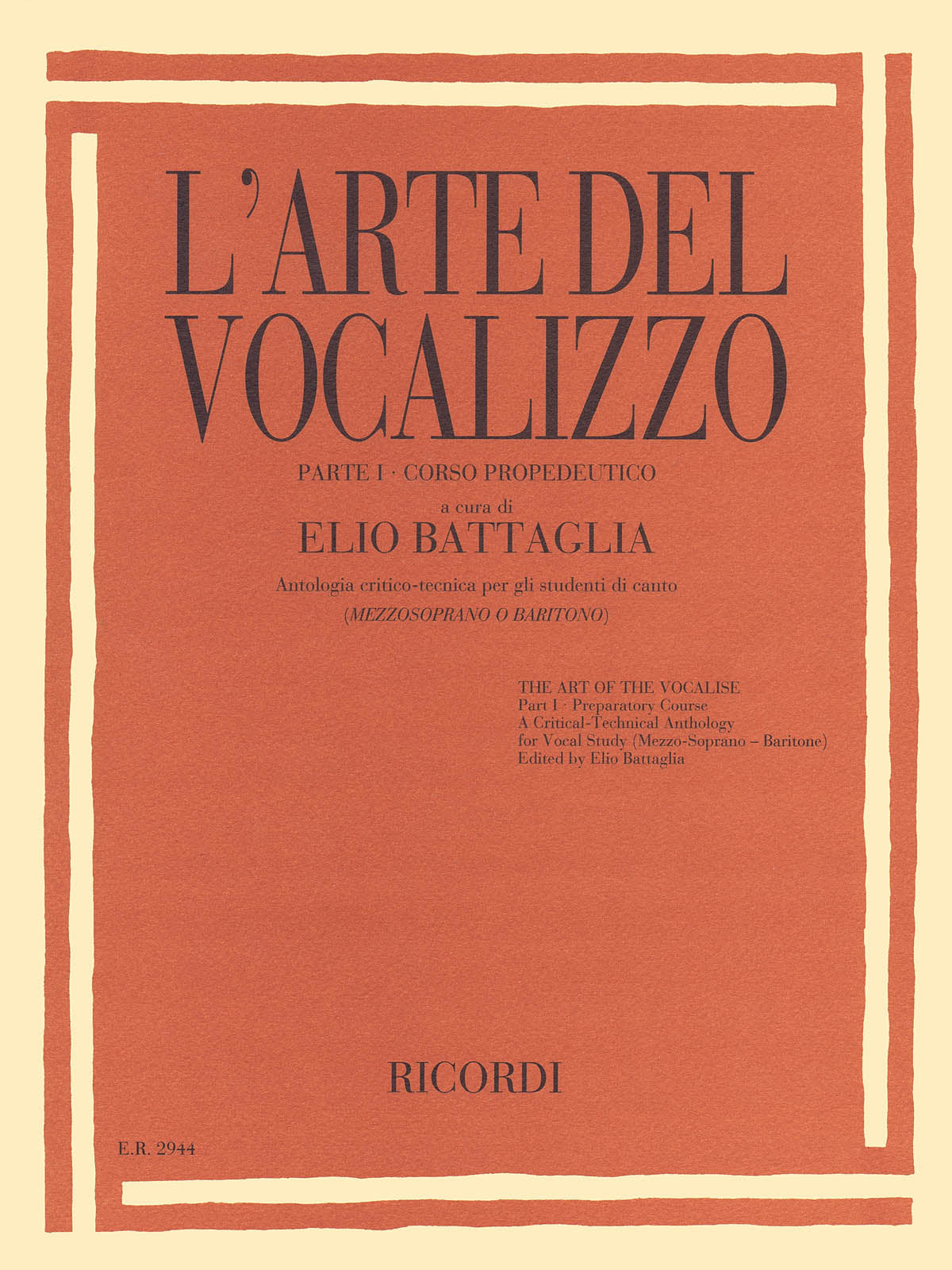 Product Cover for The Art of the Vocalise – Part I