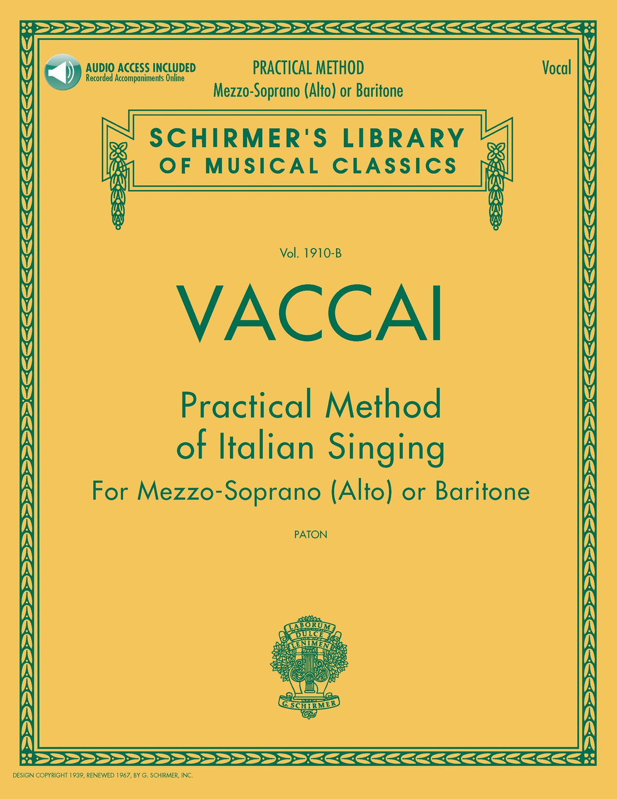 Product Cover for Practical Method of Italian Singing