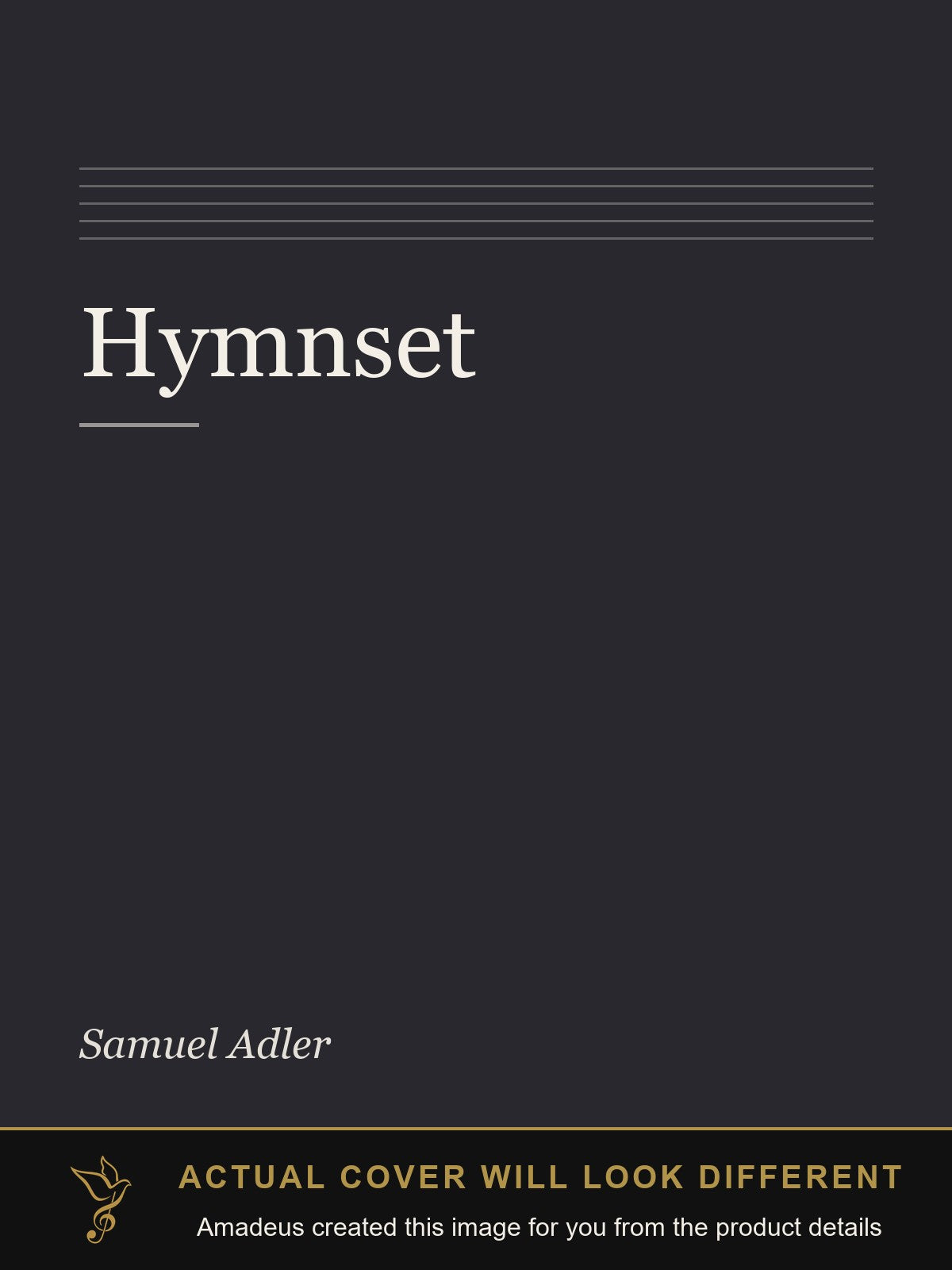 Hymnset - Amadeus created this image from the product details; the actual cover will look different