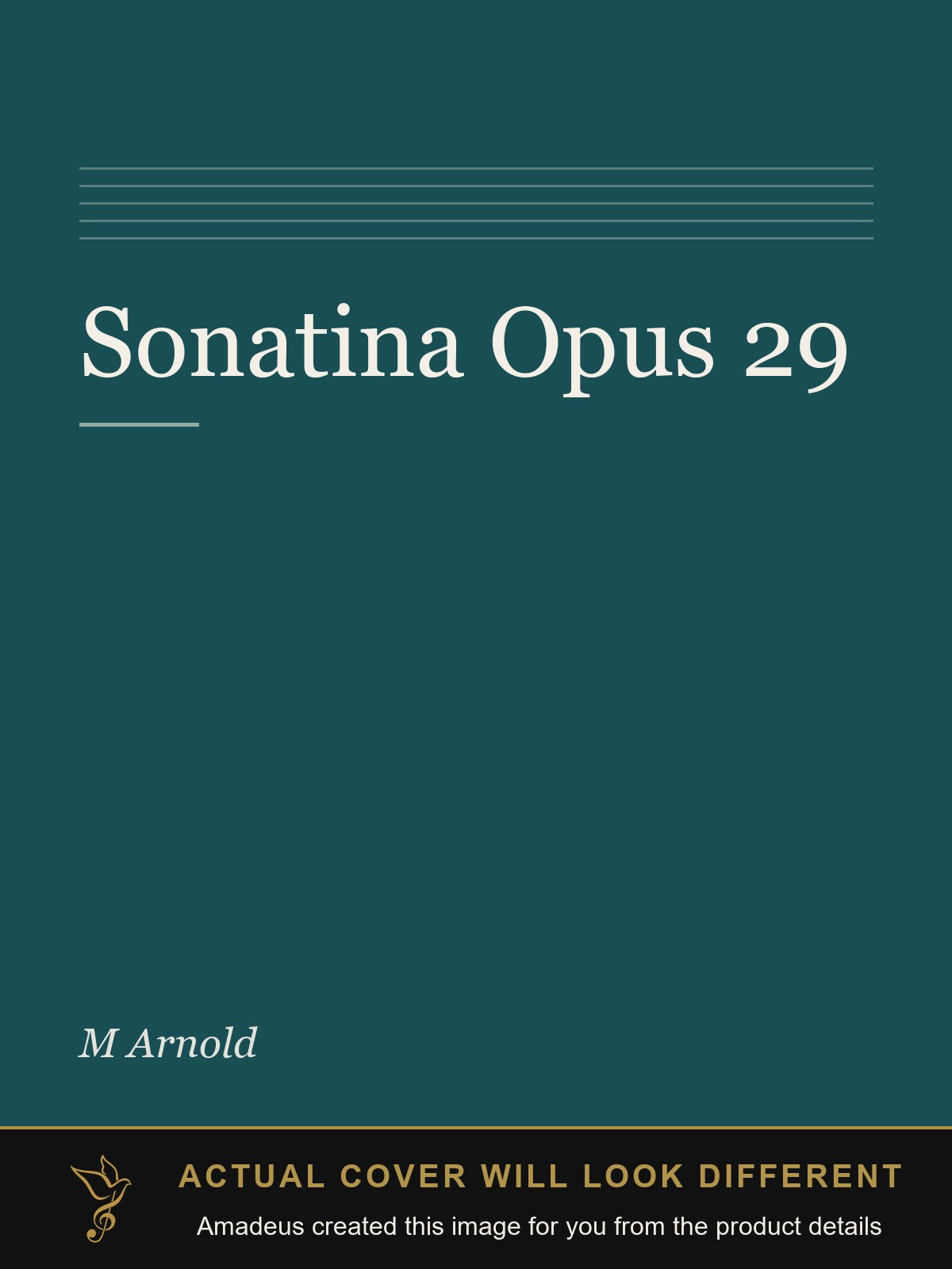 Sonatina Opus 29 - Amadeus created this image from the product details; the actual cover will look different