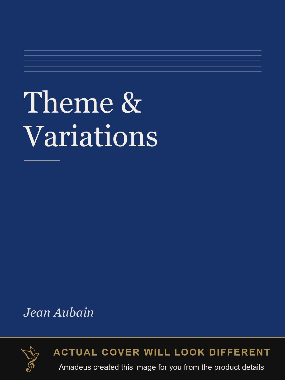 Theme & Variations - Amadeus created this image from the product details; the actual cover will look different