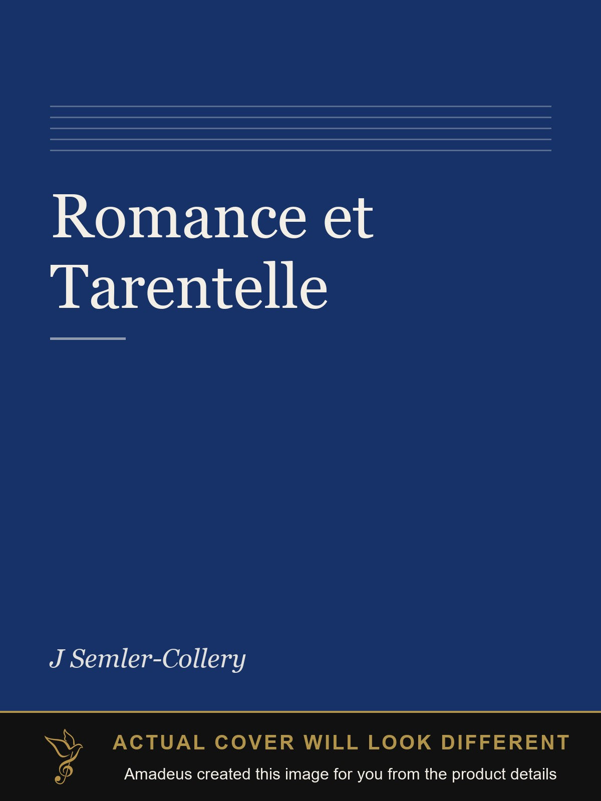 Romance et Tarentelle - Amadeus created this image from the product details; the actual cover will look different