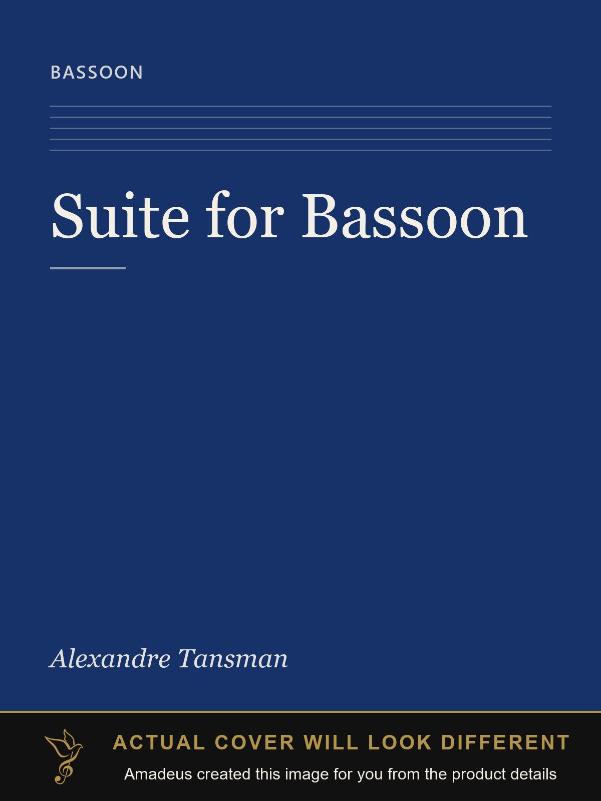 Suite for Bassoon - Amadeus created this image from the product details; the actual cover will look different