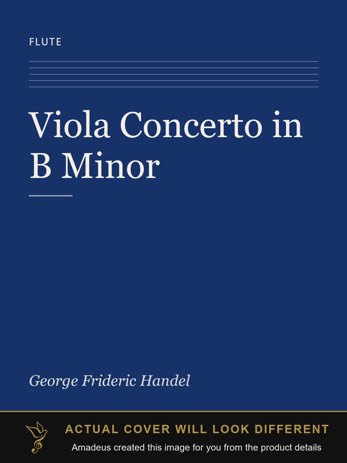 Viola Concerto in B Minor - Amadeus created this image from the product details; the actual cover will look different