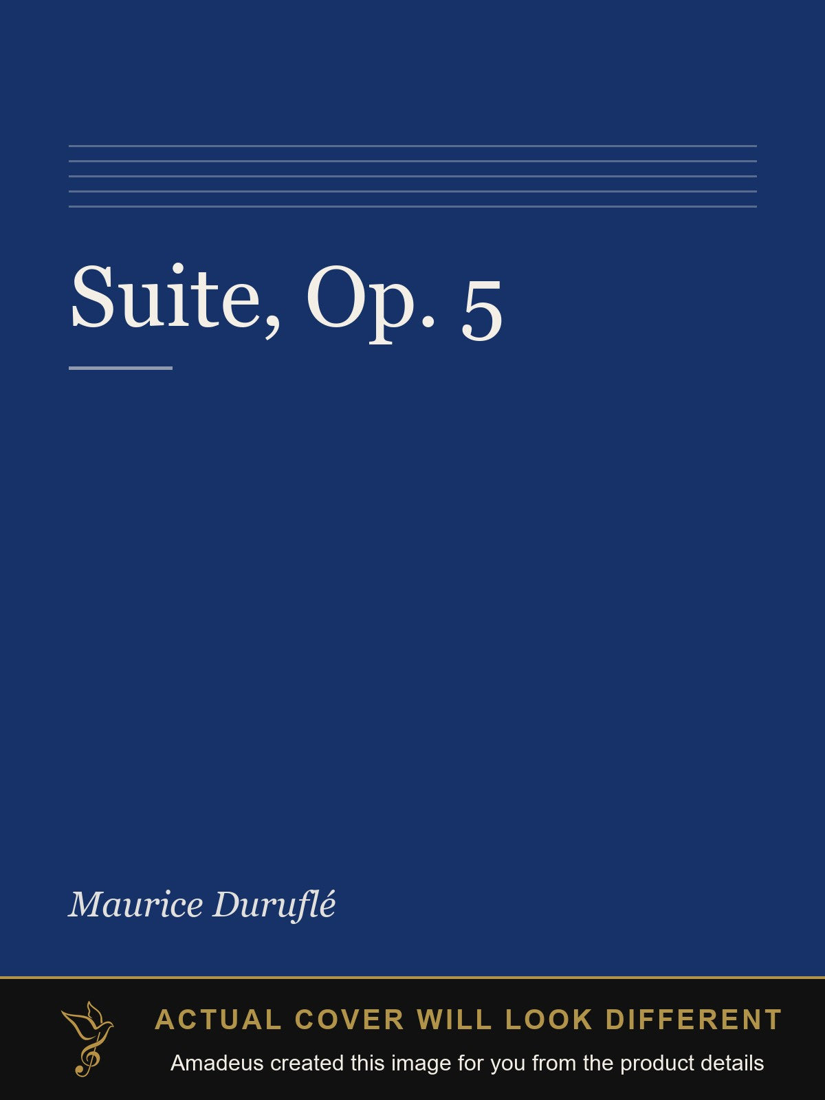 Suite, Op. 5 - Amadeus created this image from the product details; the actual cover will look different
