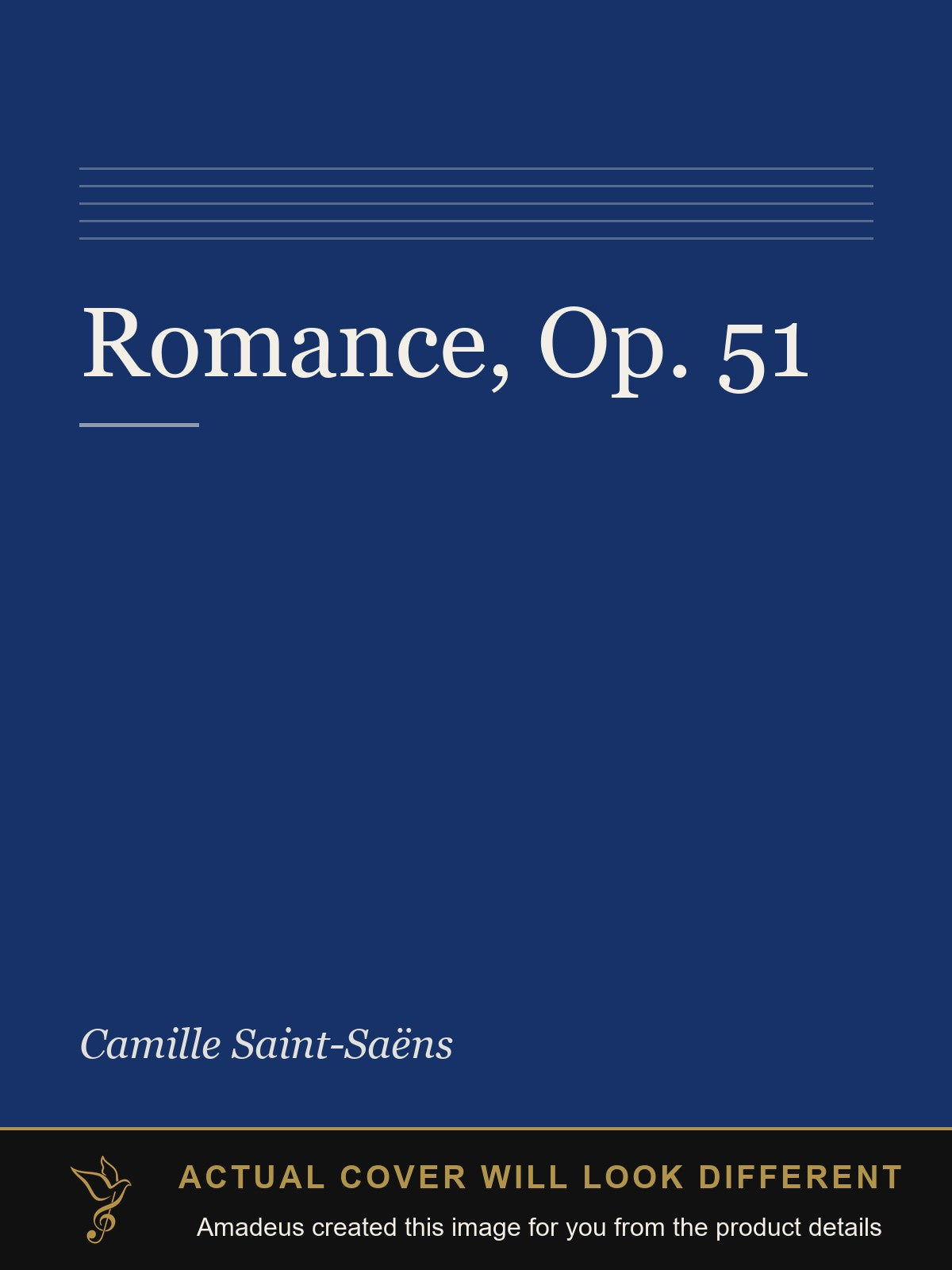 Romance, Op. 51 - Amadeus created this image from the product details; the actual cover will look different