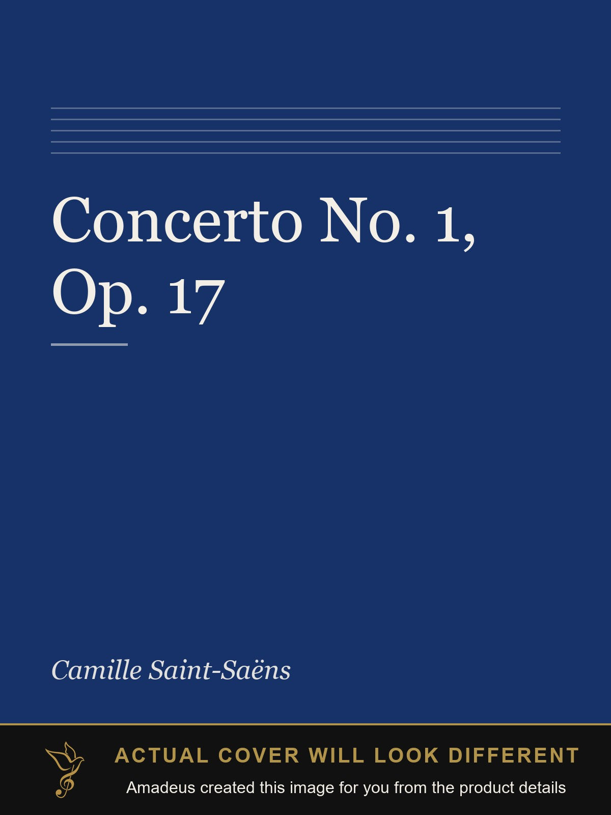 Concerto No. 1, Op. 17 - Amadeus created this image from the product details; the actual cover will look different