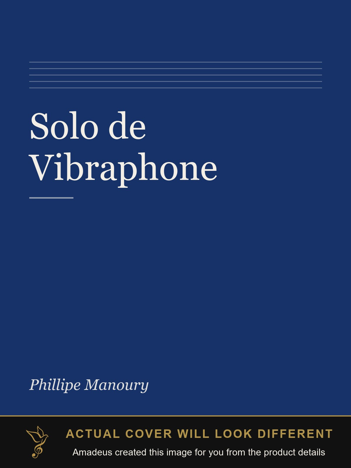 Solo de Vibraphone - Amadeus created this image from the product details; the actual cover will look different