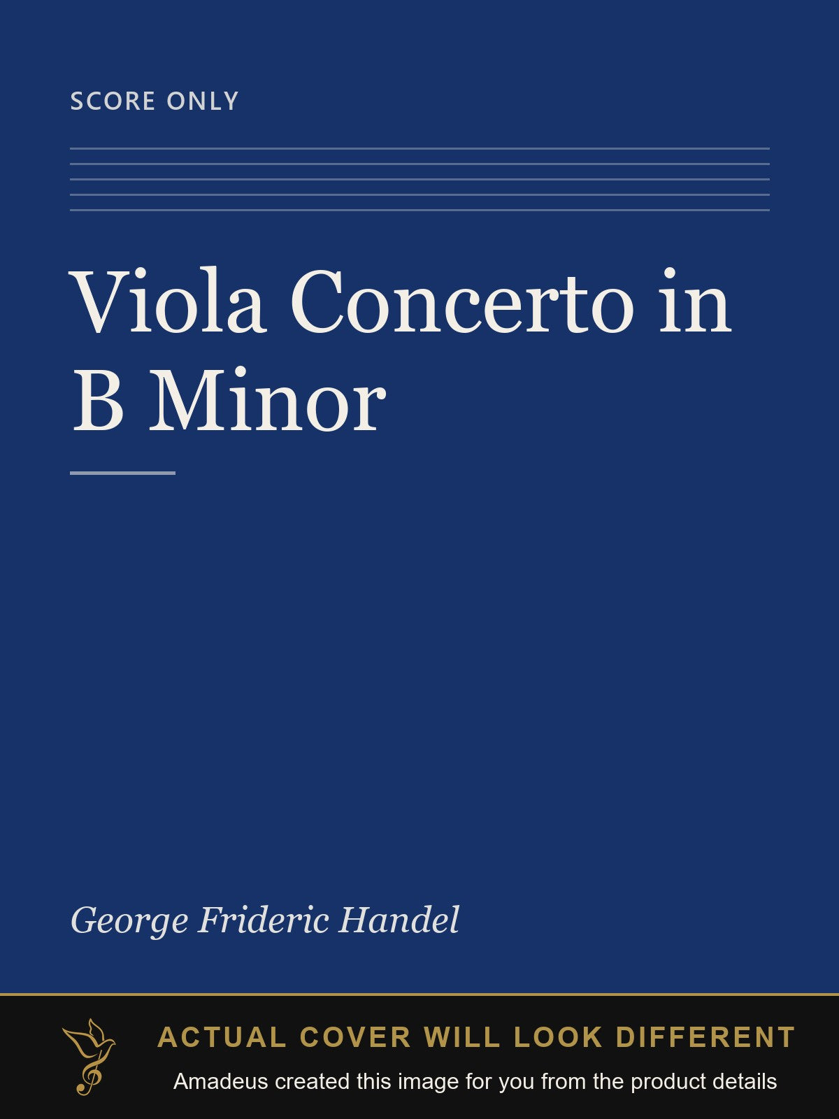 Viola Concerto in B Minor - Amadeus created this image from the product details; the actual cover will look different