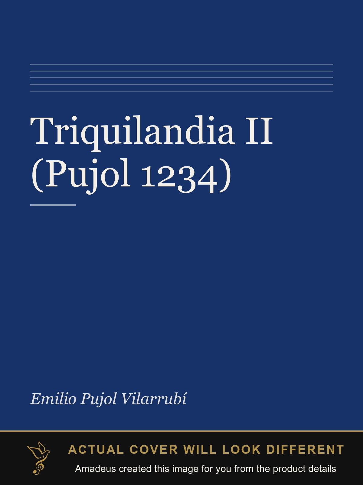 Triquilandia II (Pujol 1234) - Amadeus created this image from the product details; the actual cover will look different