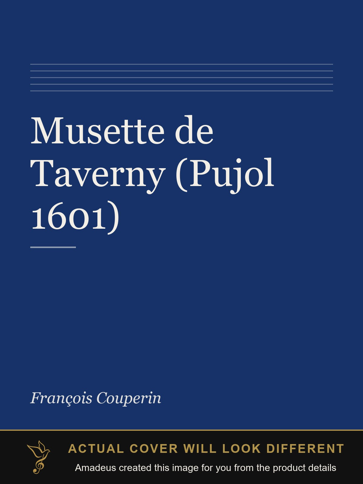 Musette de Taverny (Pujol 1601) - Amadeus created this image from the product details; the actual cover will look different