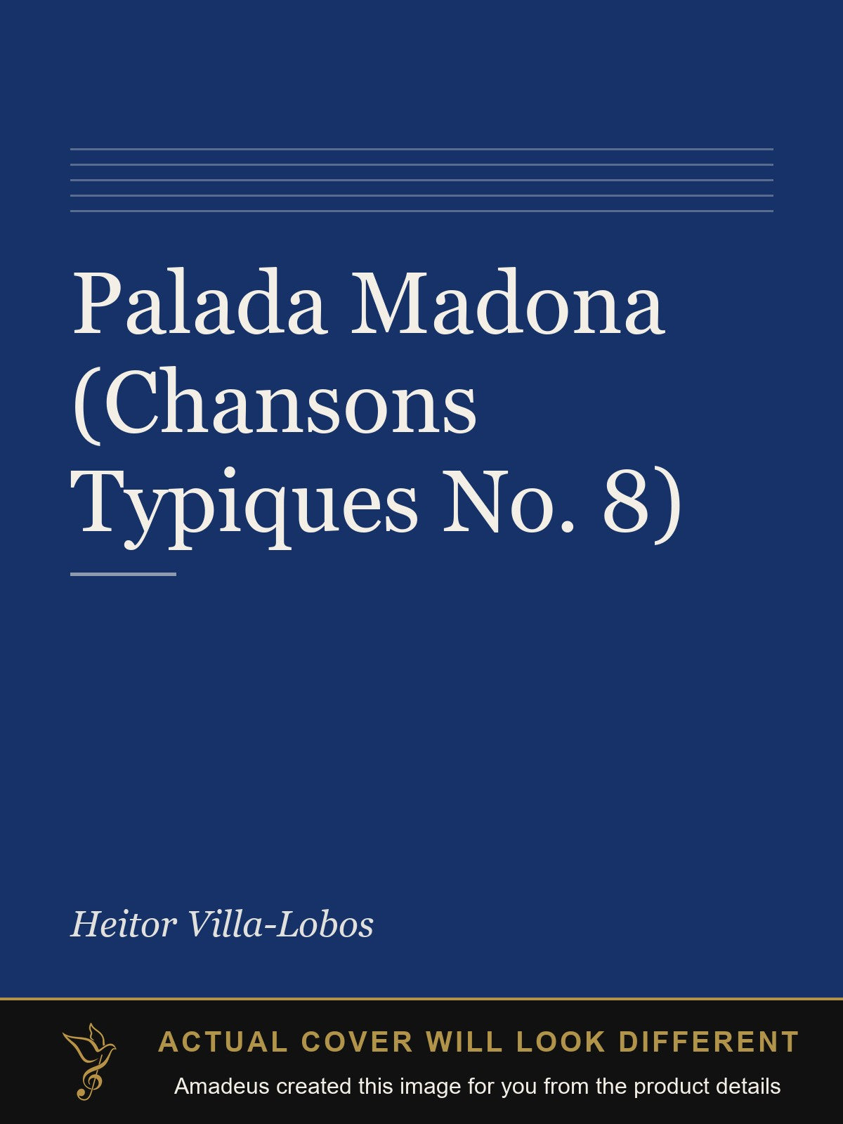 Palada Madona (Chansons Typiques No. 8) - Amadeus created this image from the product details; the actual cover will look different