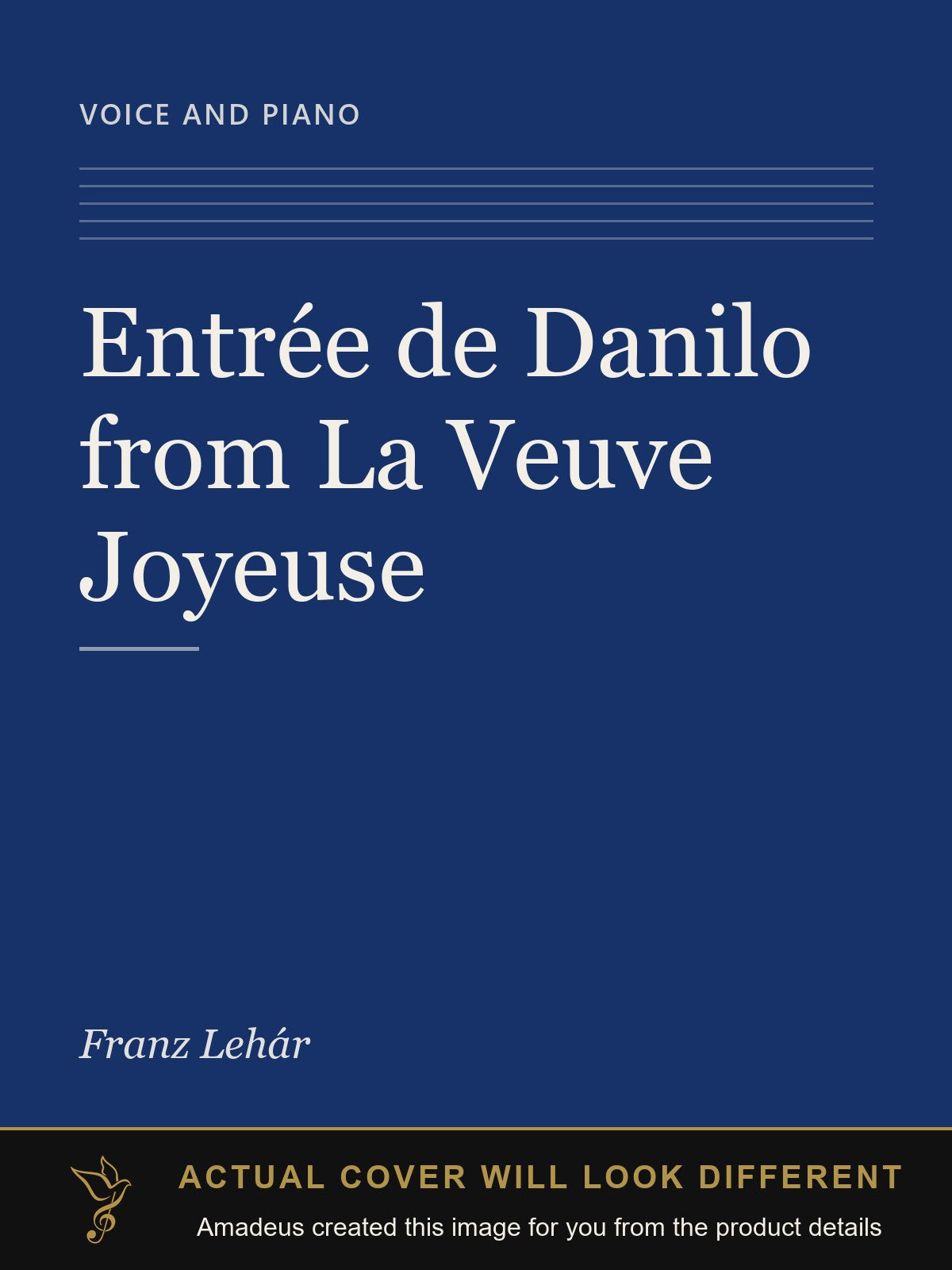 Entrée de Danilo from La Veuve Joyeuse - Amadeus created this image from the product details; the actual cover will look different