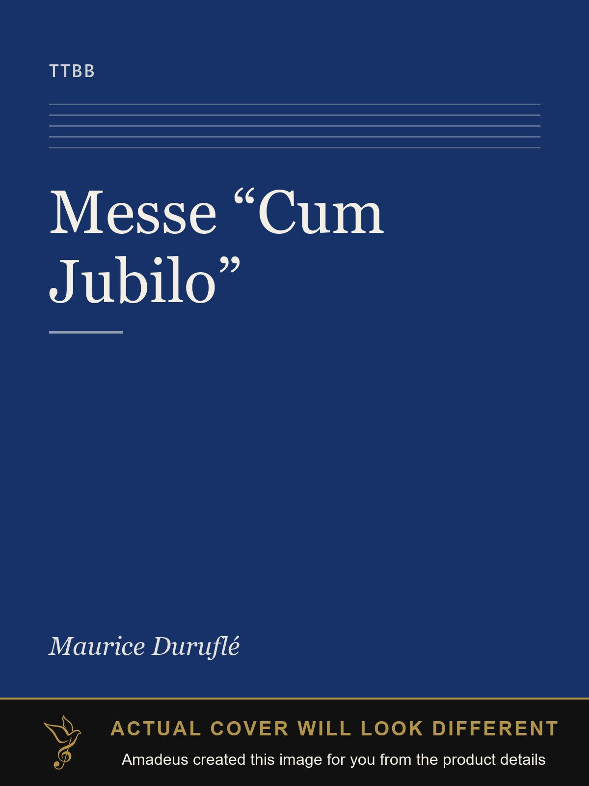 Messe “Cum Jubilo” - Amadeus created this image from the product details; the actual cover will look different