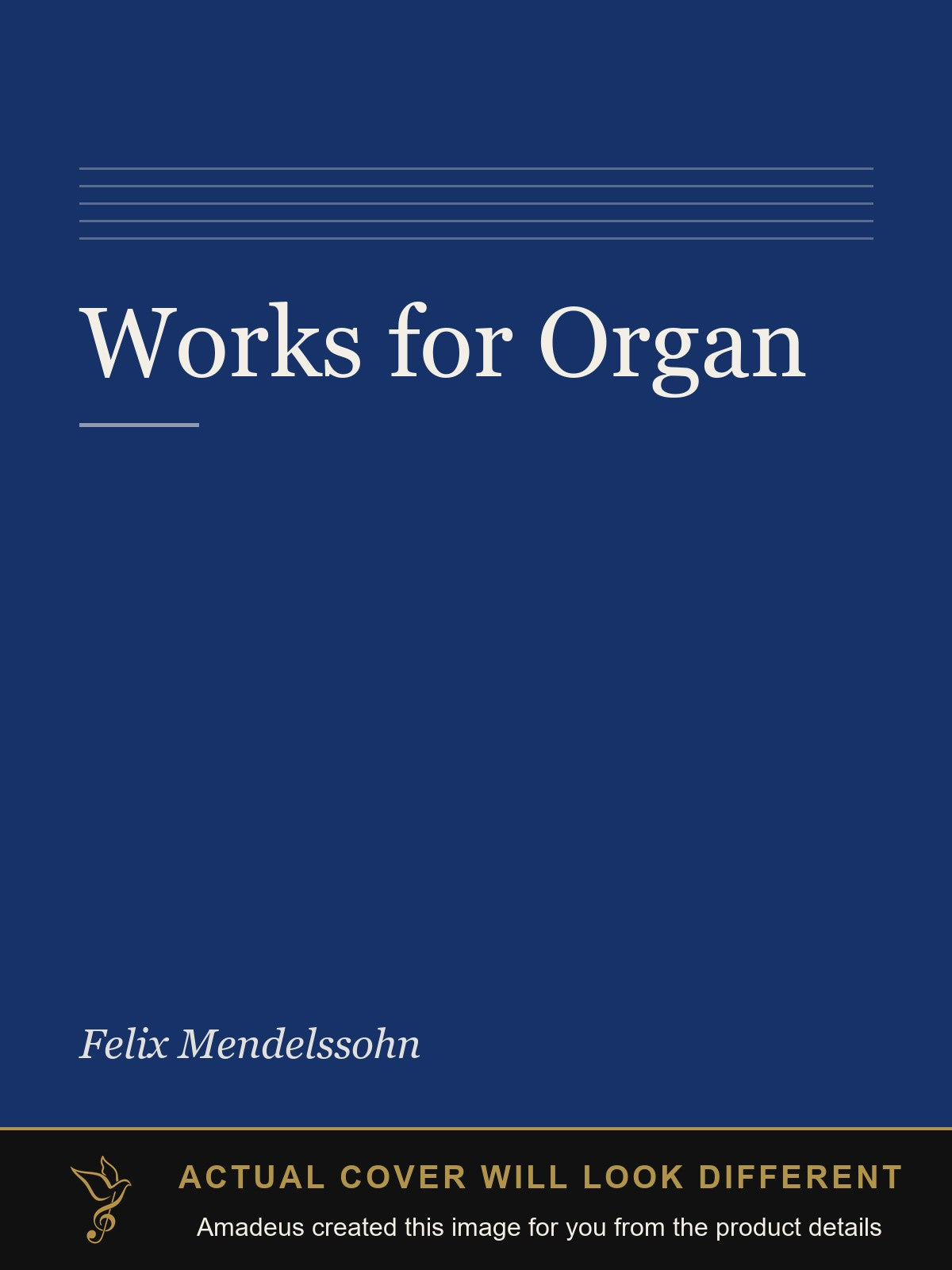 Works for Organ - Amadeus created this image from the product details; the actual cover will look different