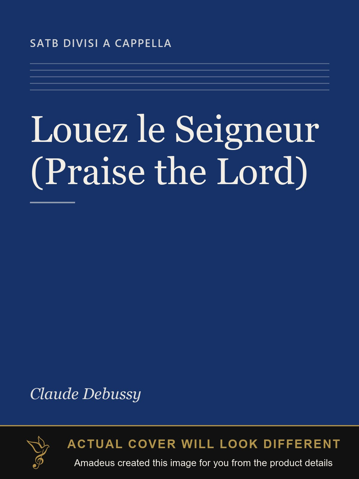 Louez le Seigneur (Praise the Lord) - Amadeus created this image from the product details; the actual cover will look different