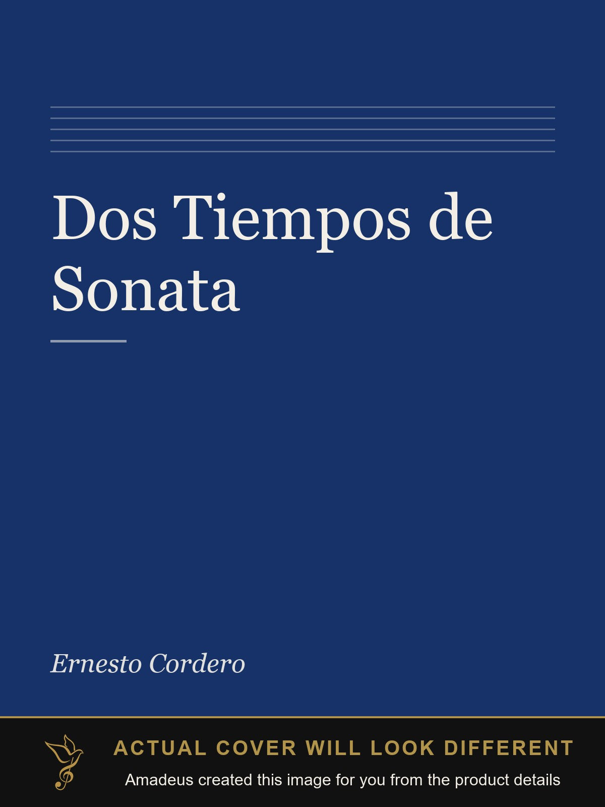 Dos Tiempos de Sonata - Amadeus created this image from the product details; the actual cover will look different