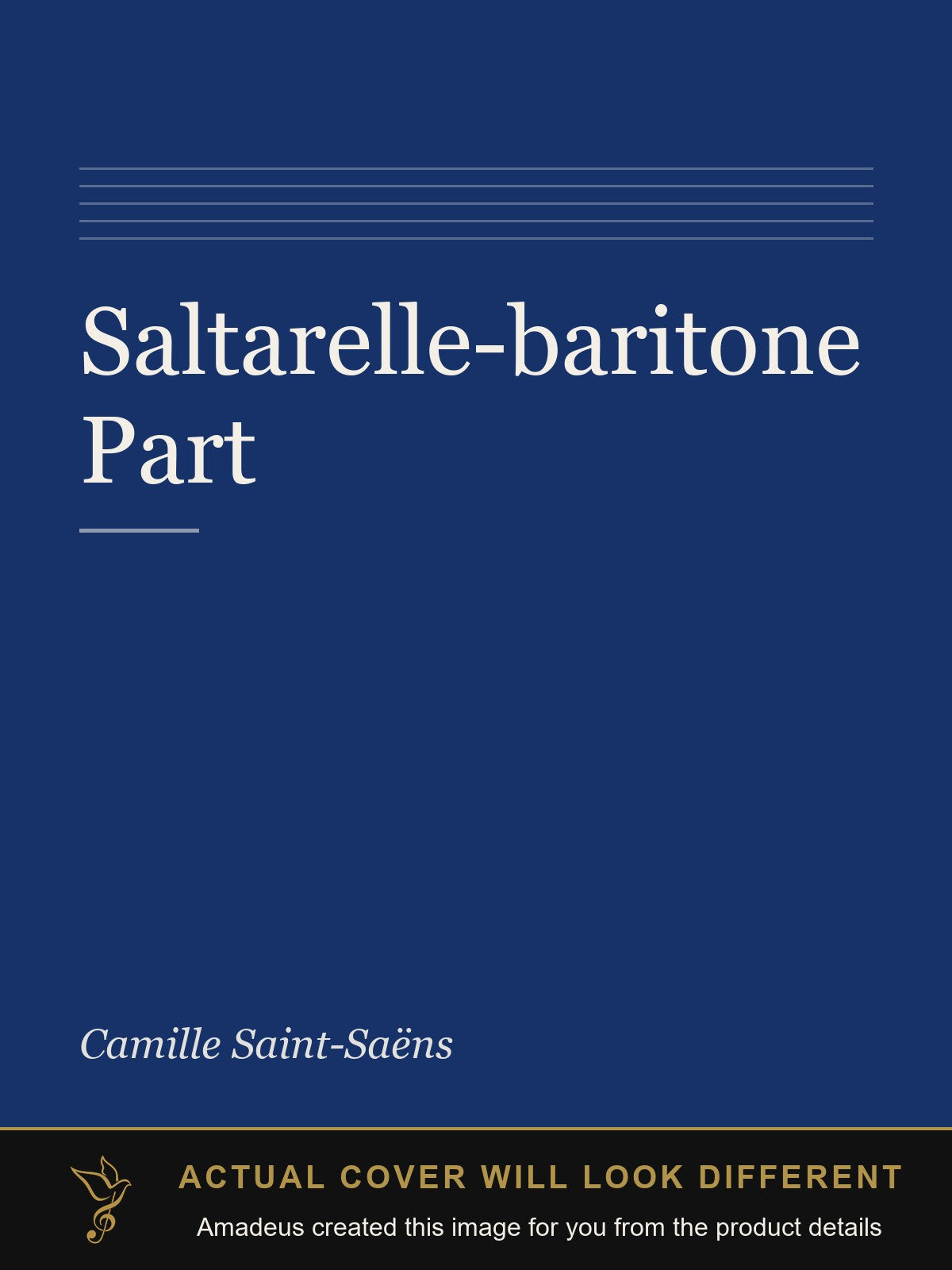 Saltarelle-baritone Part - Amadeus created this image from the product details; the actual cover will look different