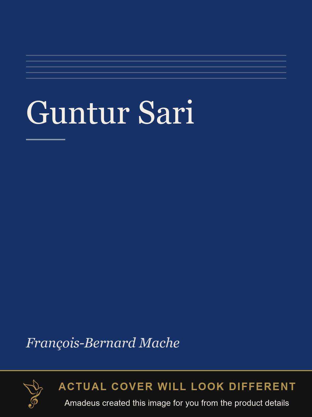 Guntur Sari - Amadeus created this image from the product details; the actual cover will look different