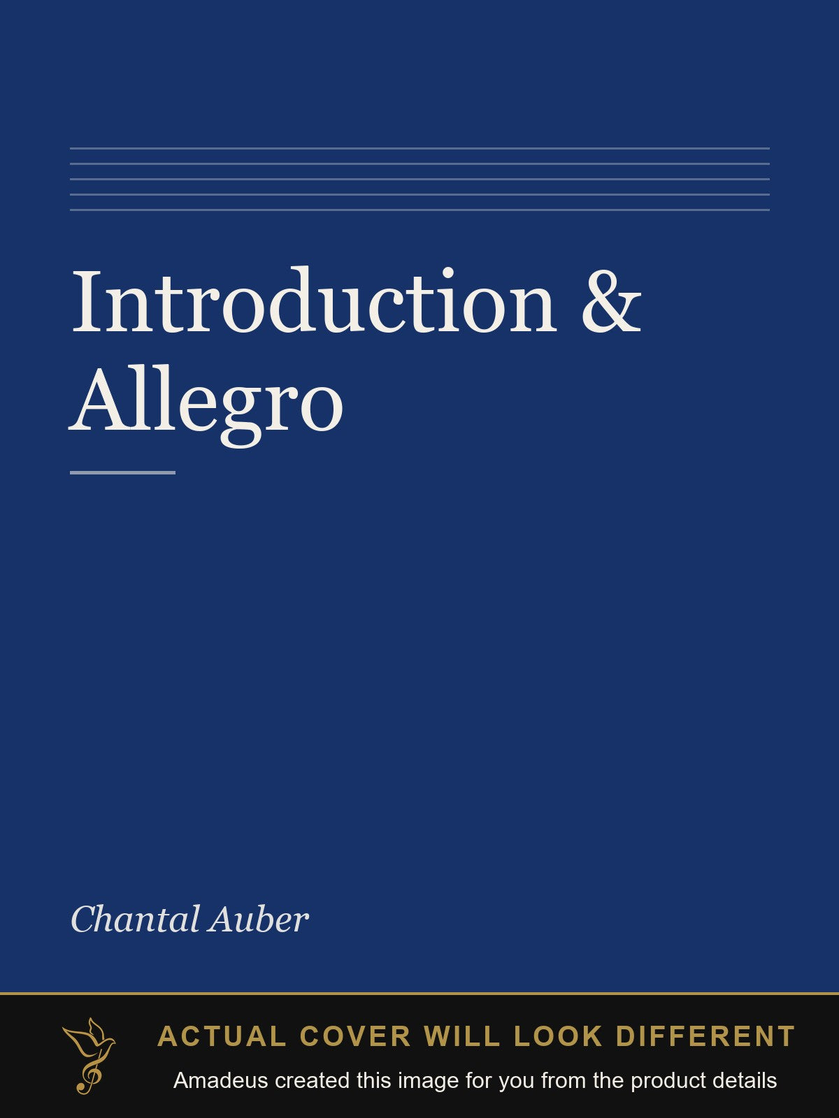 Introduction & Allegro - Amadeus created this image from the product details; the actual cover will look different