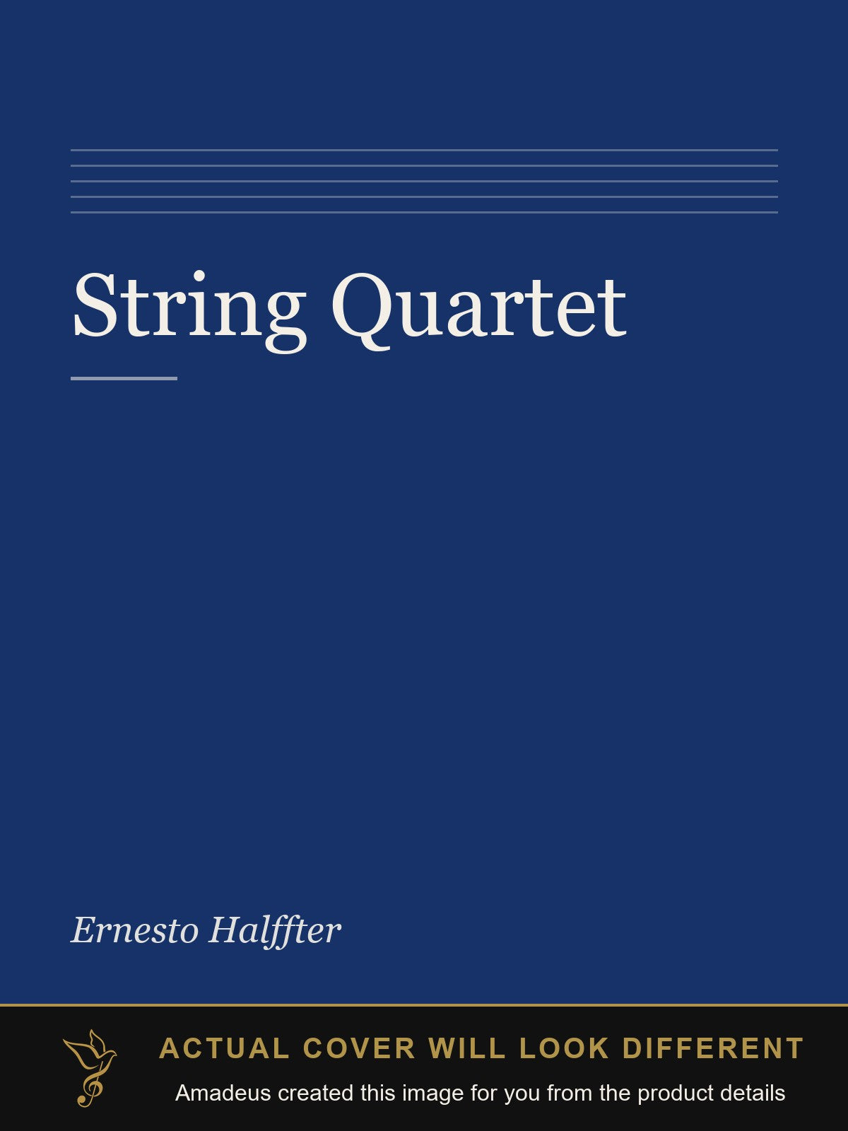 String Quartet - Amadeus created this image from the product details; the actual cover will look different