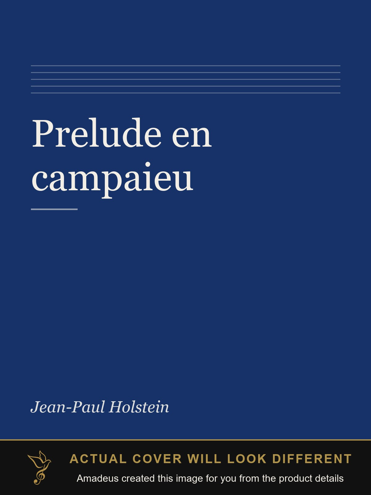 Prelude en campaieu - Amadeus created this image from the product details; the actual cover will look different