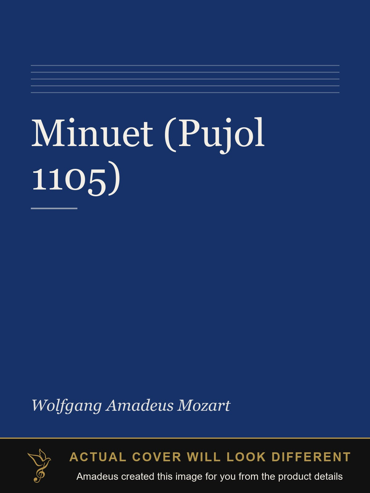 Minuet (Pujol 1105) - Amadeus created this image from the product details; the actual cover will look different