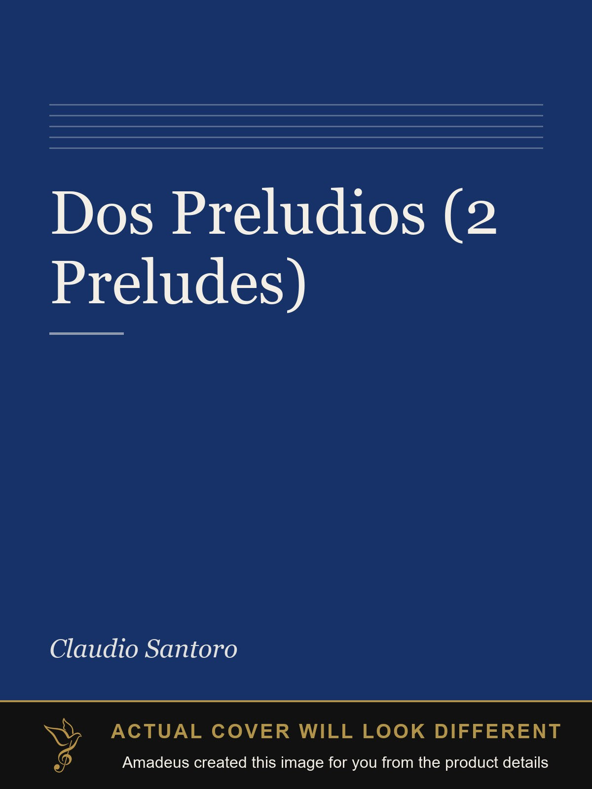 Dos Preludios (2 Preludes) - Amadeus created this image from the product details; the actual cover will look different