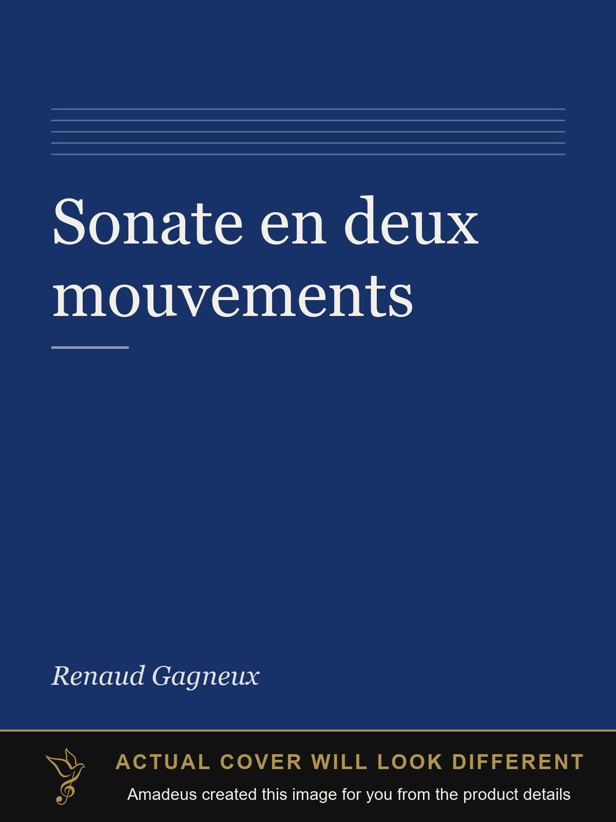 Sonate en deux mouvements - Amadeus created this image from the product details; the actual cover will look different