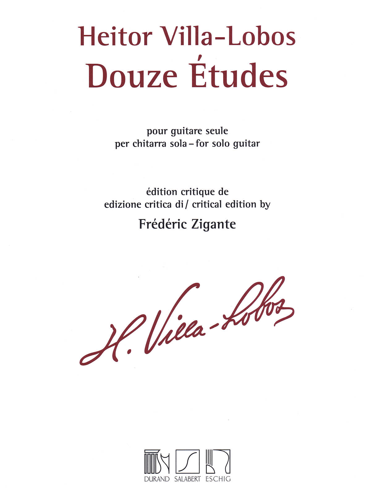 Product Cover for Heitor Villa-Lobos – 12 Études