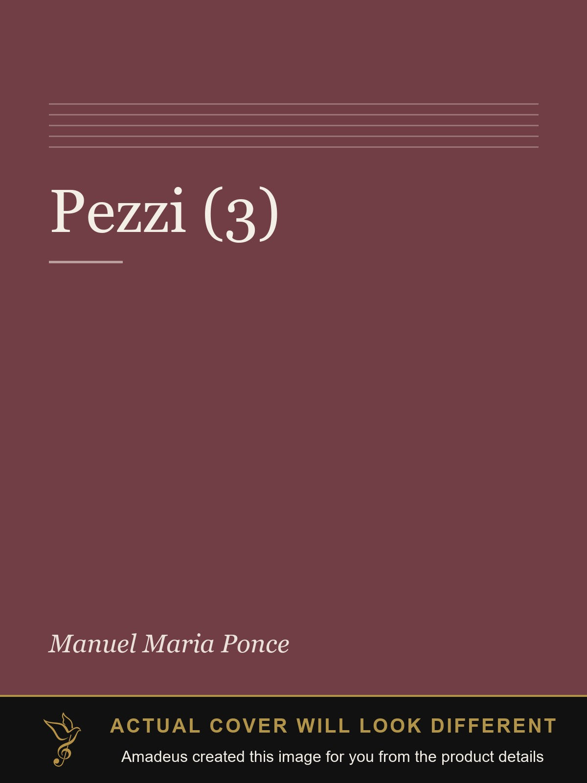Pezzi (3) - Amadeus created this image from the product details; the actual cover will look different