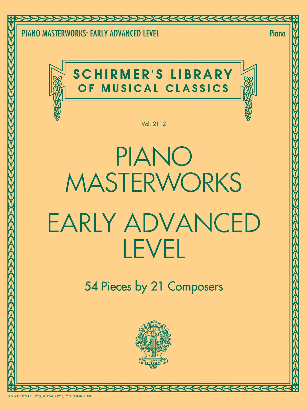 Product Cover for Piano Masterworks - Early Advanced Level