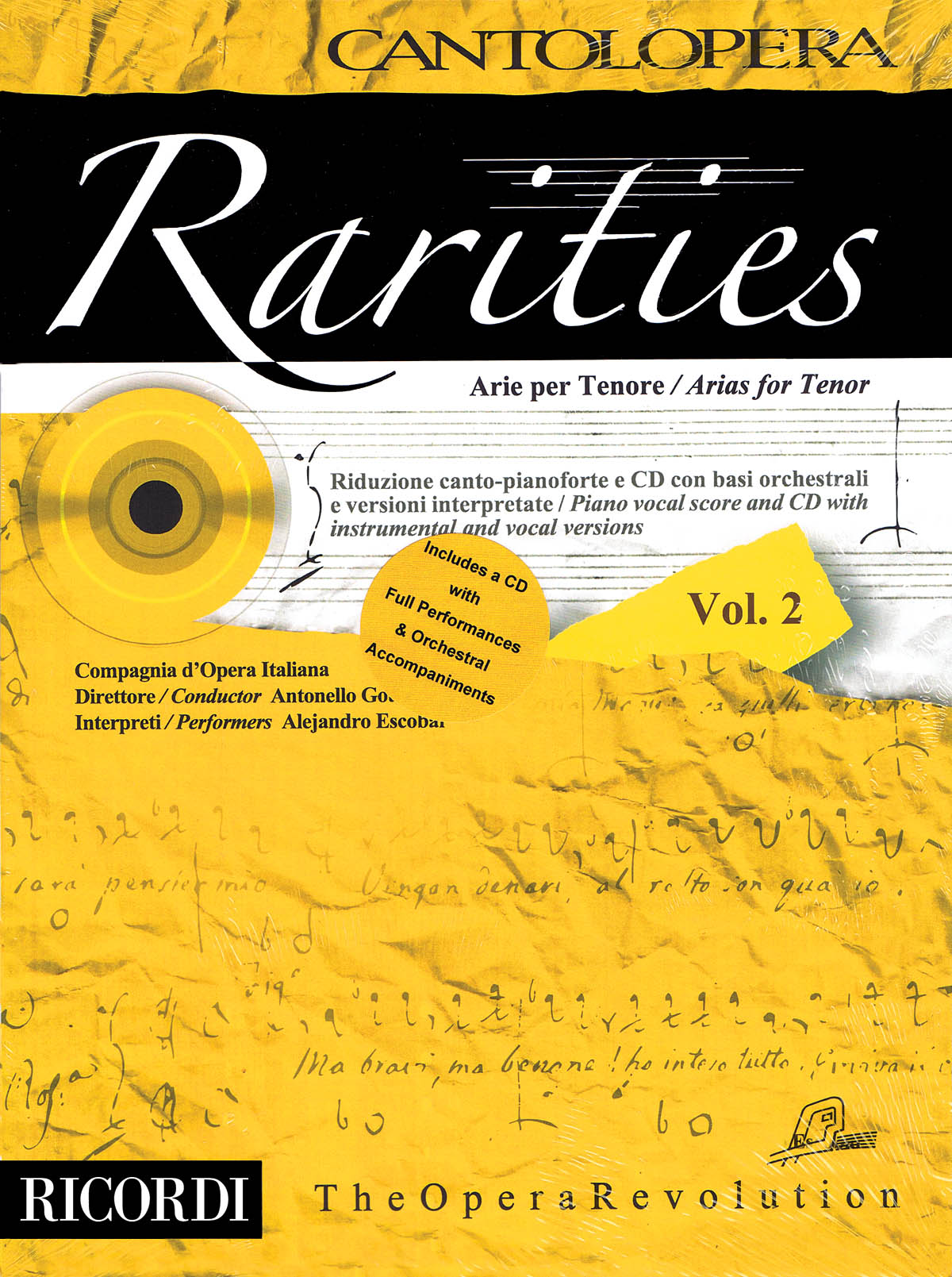 Product Cover for Rarities – Arias for Tenor, Volume 2
