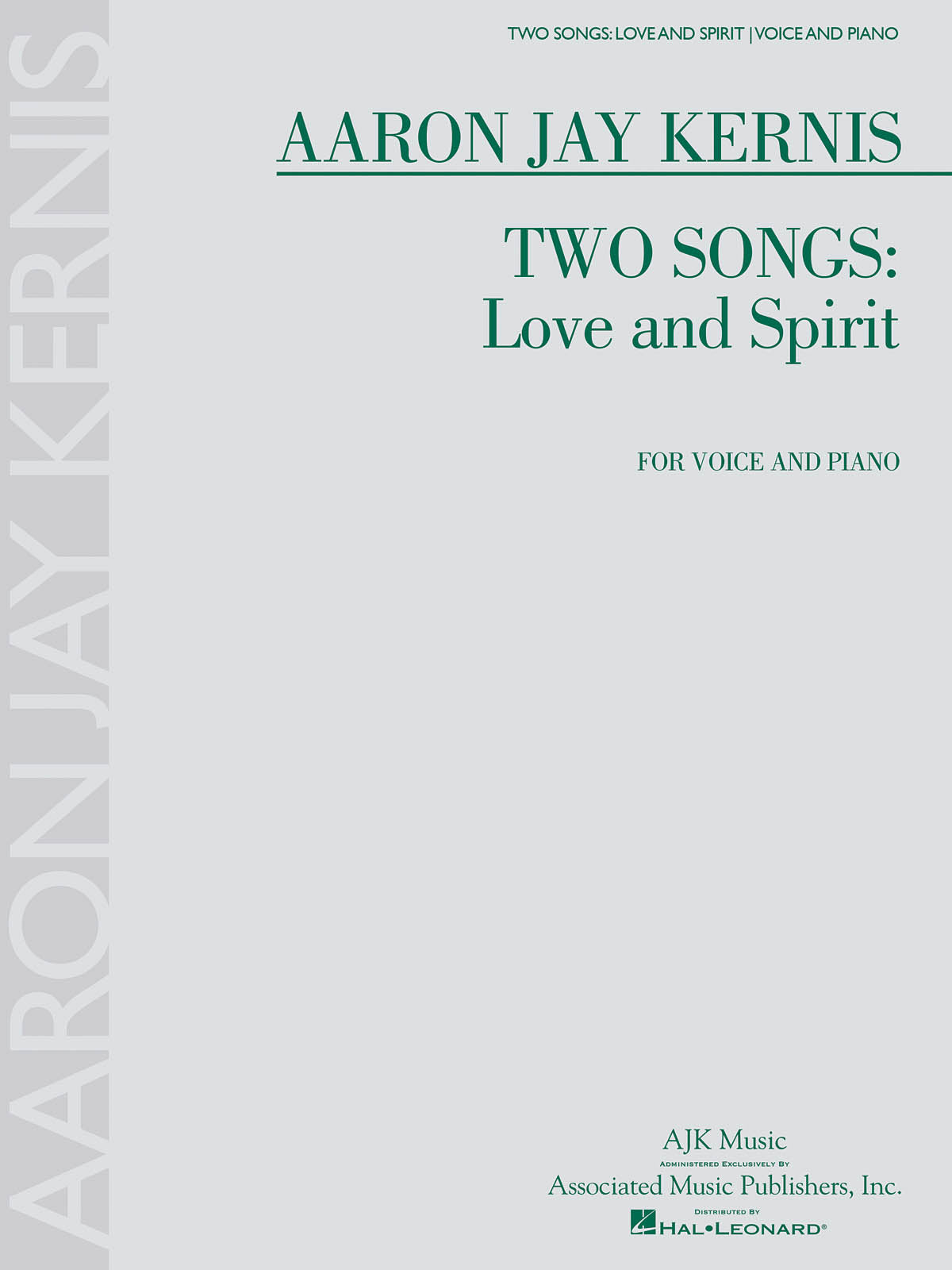 Product Cover for Two Songs: Love and Spirit