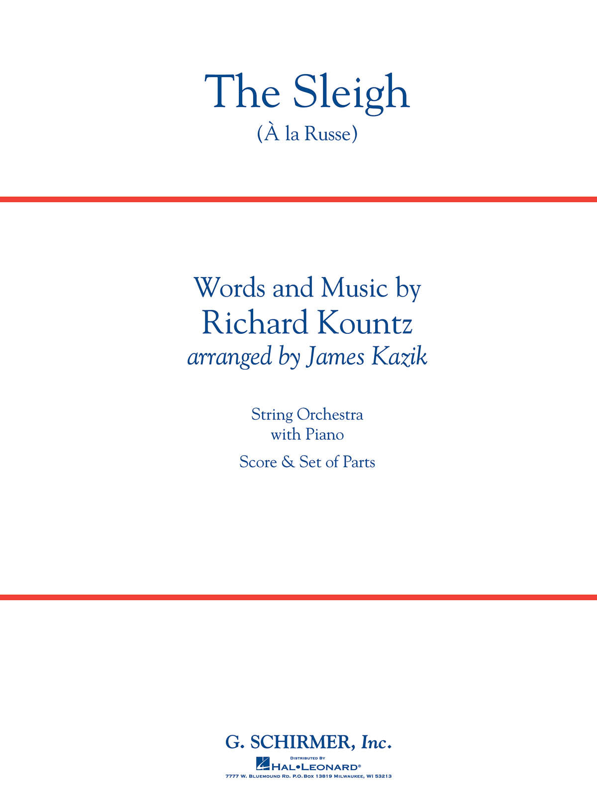 Product Cover for The Sleigh (À La Russe)