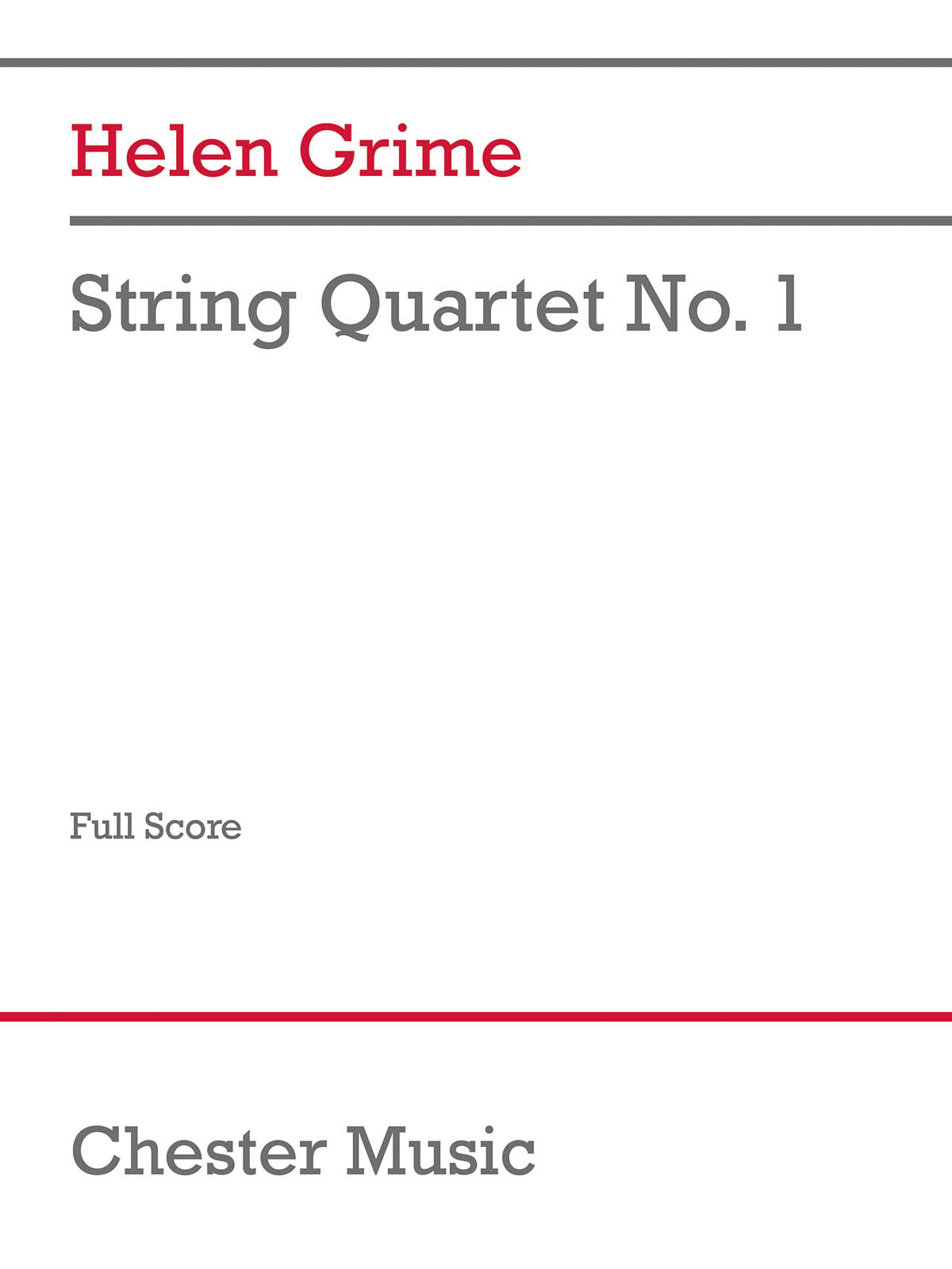 Product Cover for String Quartet No. 1