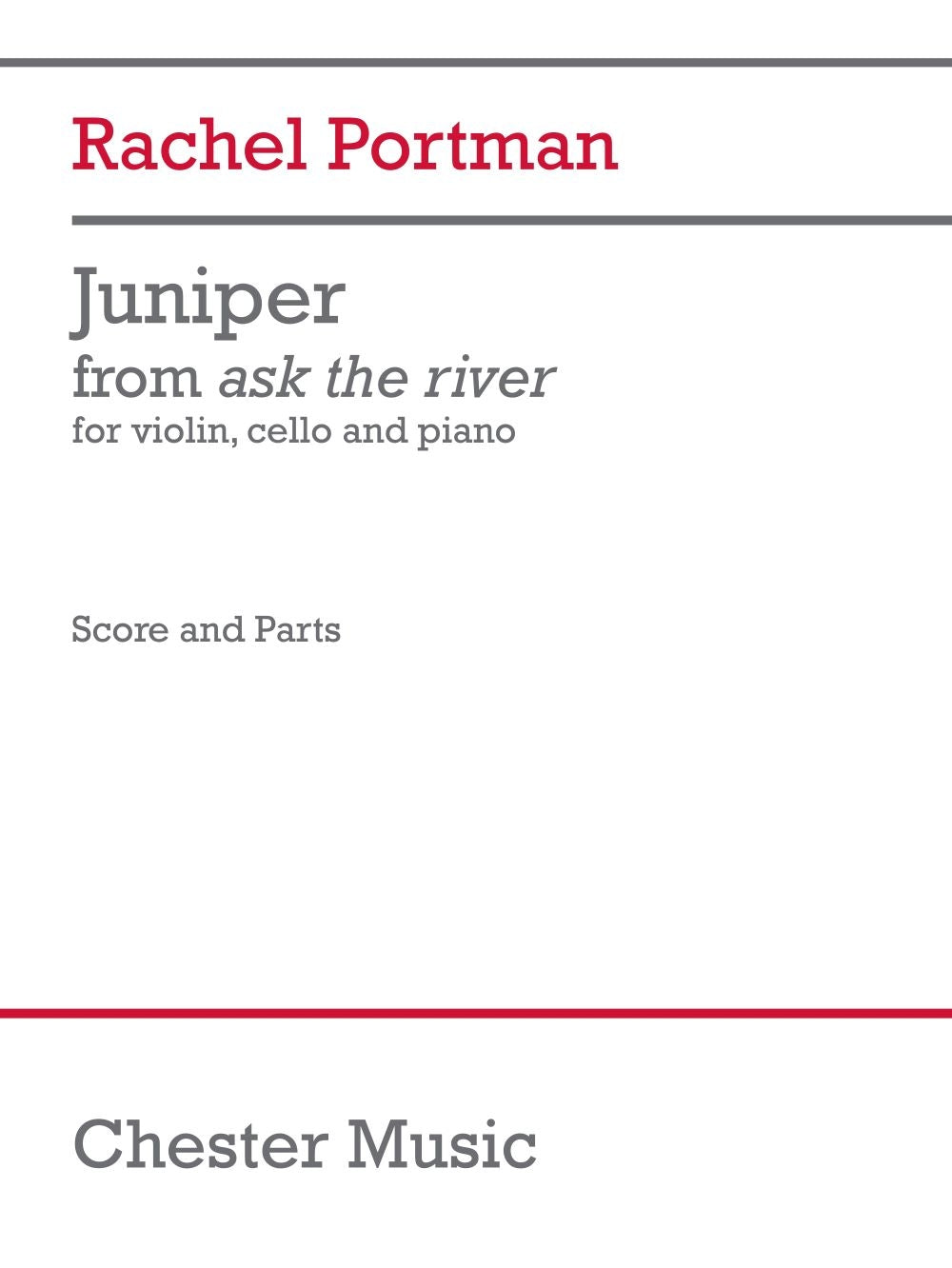 Product Cover for Juniper (Score and Parts)