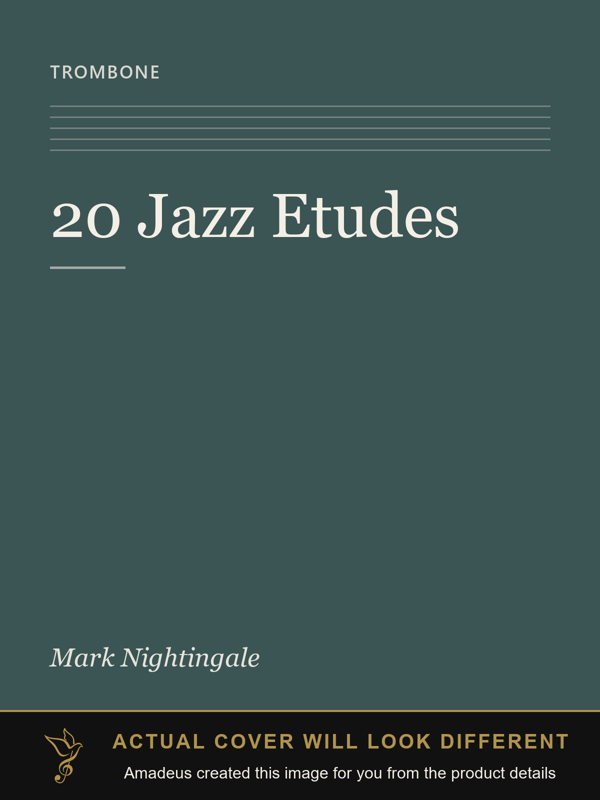 20 Jazz Etudes - Amadeus created this image from the product details; the actual cover will look different