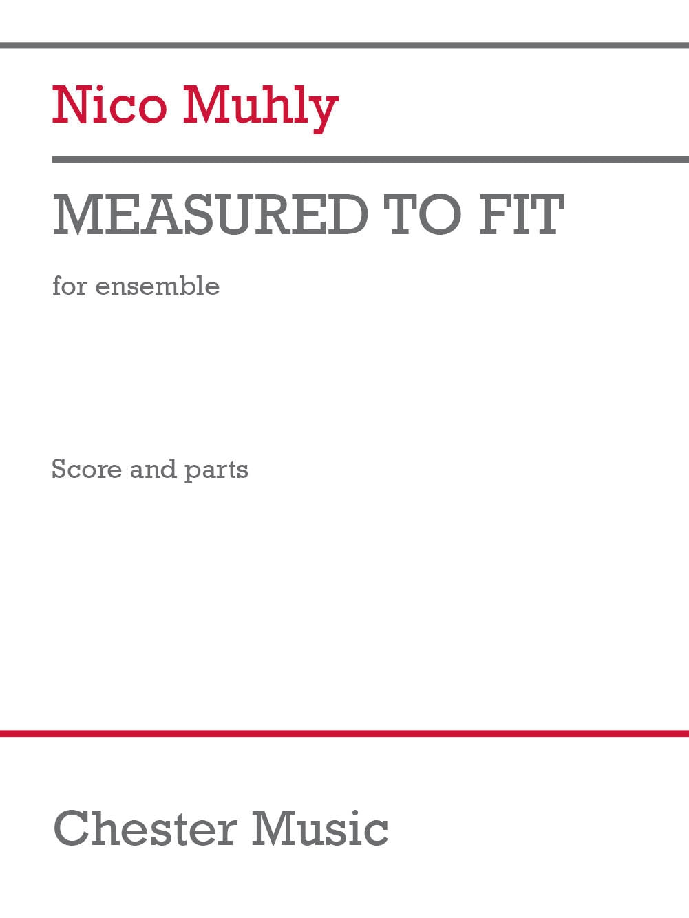 Product Cover for Measured To Fit (Score and Parts)
