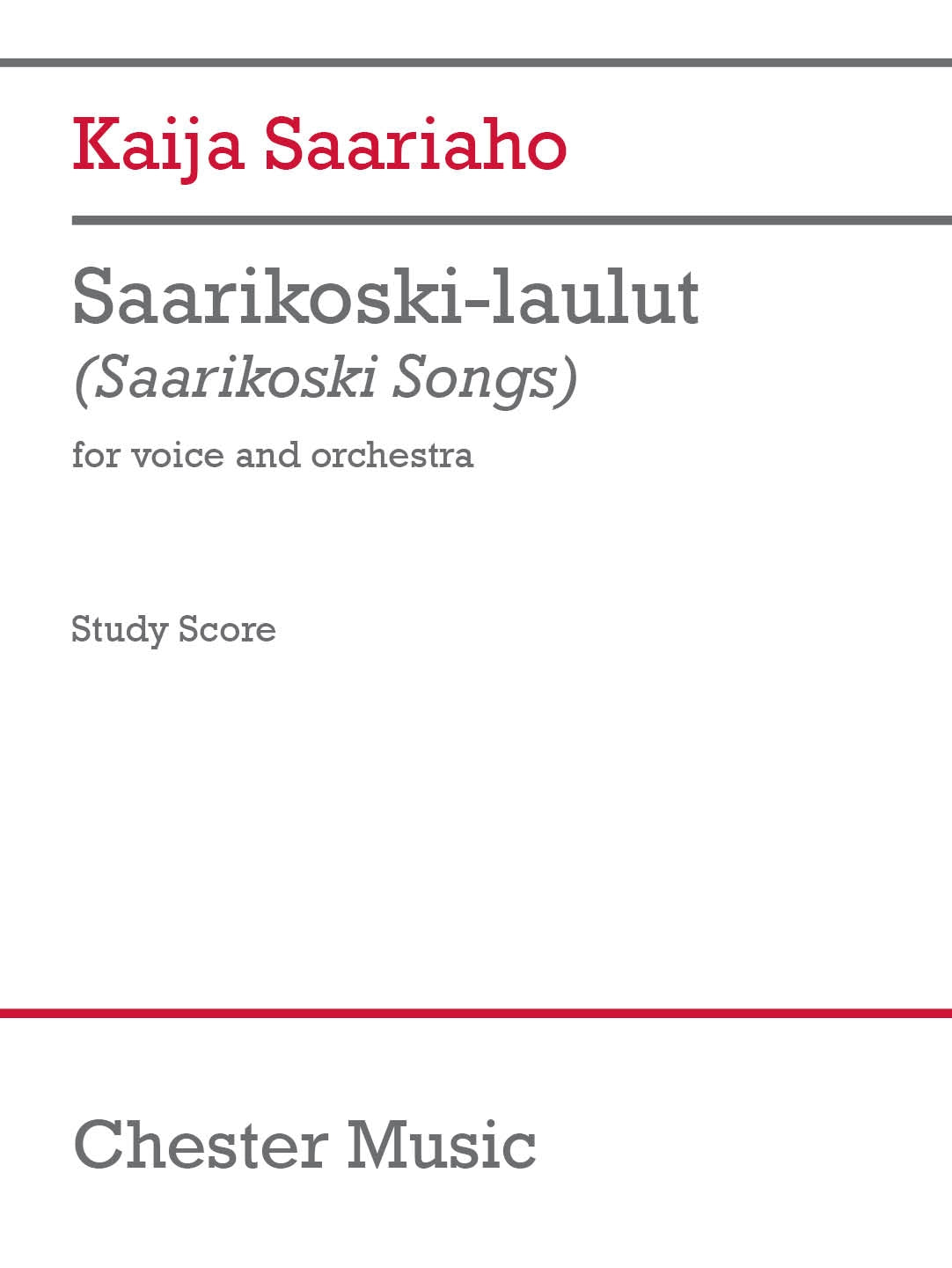 Product Cover for Saarikoski-Laulut