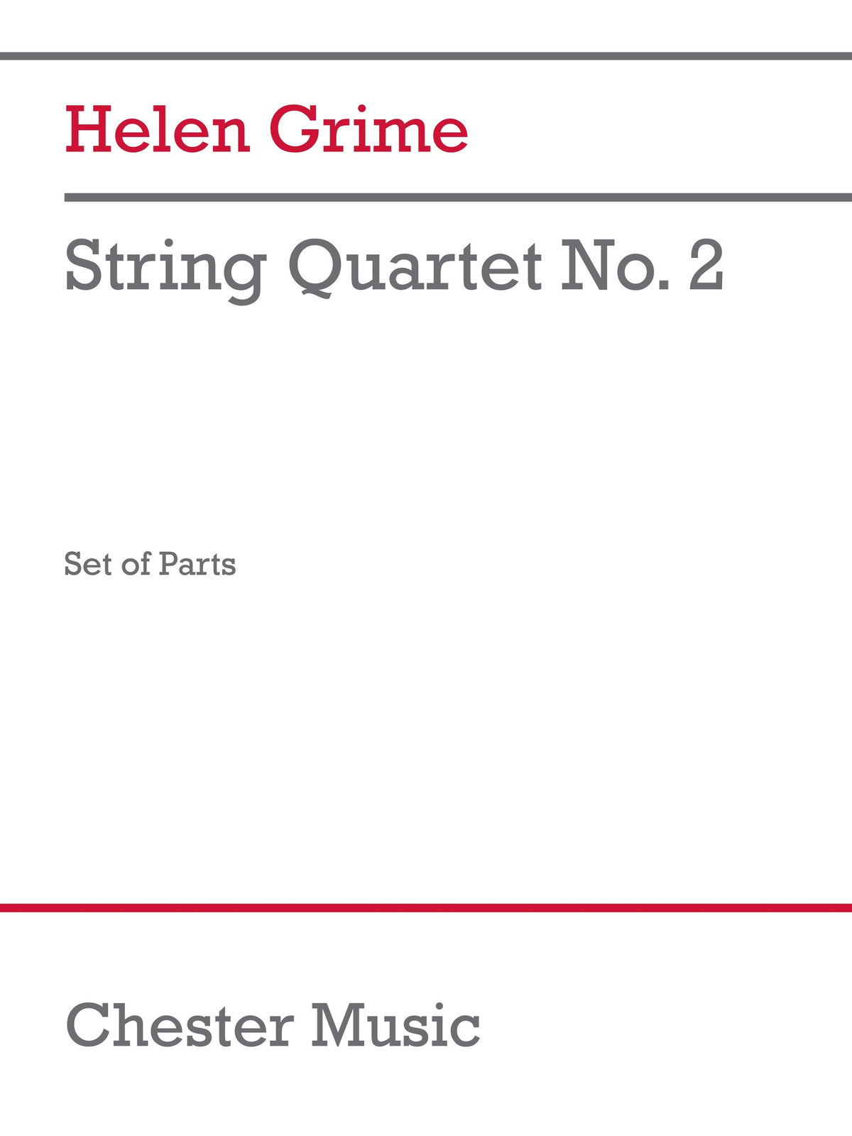 Product Cover for String Quartet No. 2 (Parts)