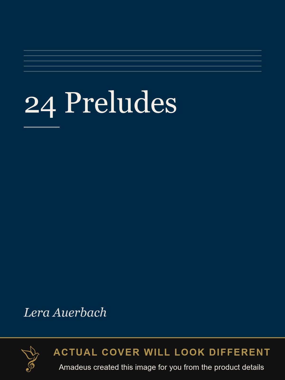 24 Preludes - Amadeus created this image from the product details; the actual cover will look different