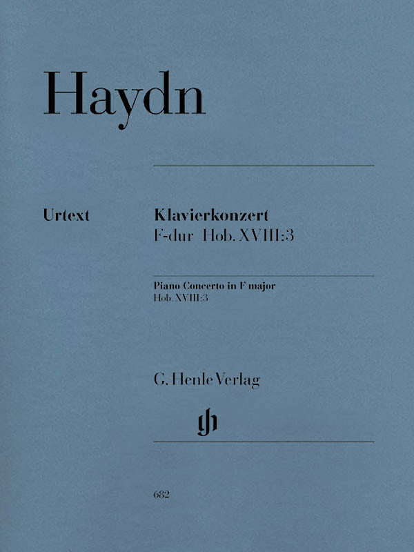 Product Cover for Concerto for Piano (Harpsichord) and Orchestra F Major Hob.XVIII:3