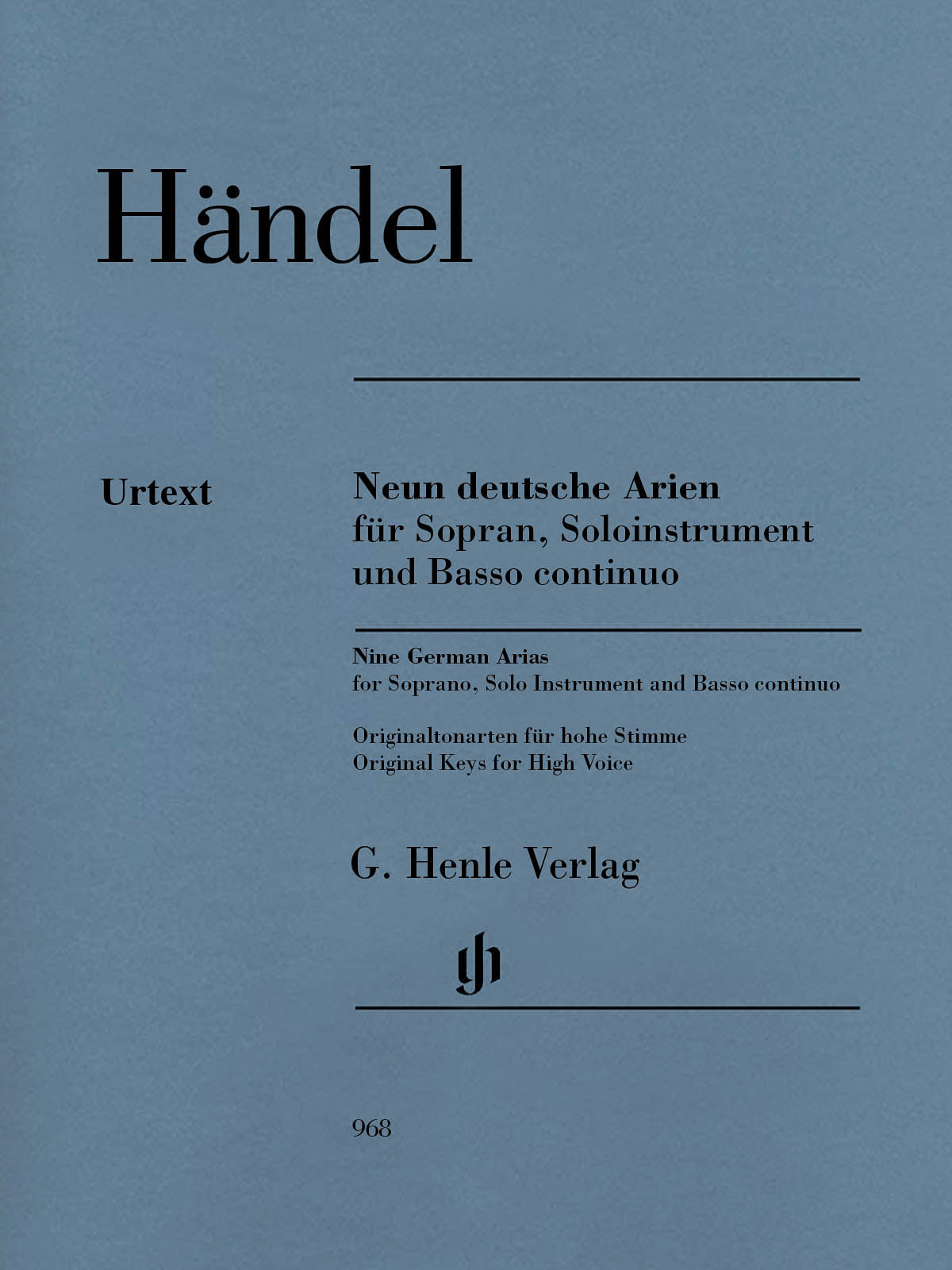 Product Cover for 9 German Arias for Soprano, Solo Instrument and Basso Continuo