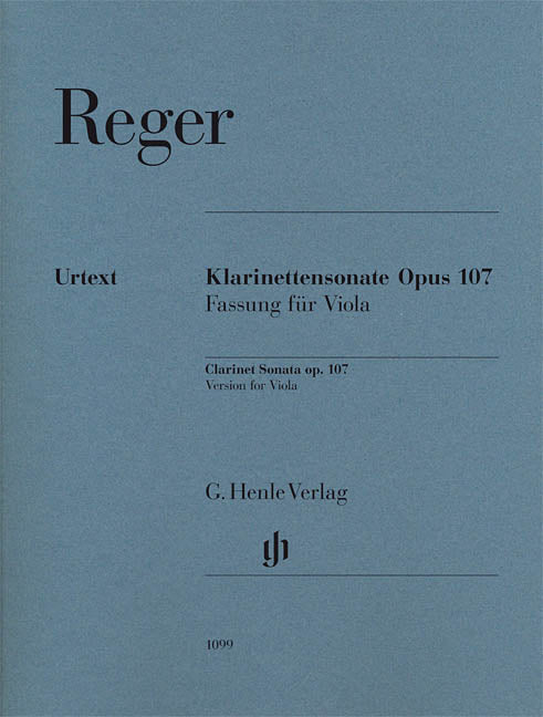 Product Cover for Max Reger – Clarinet Sonata, Op. 107