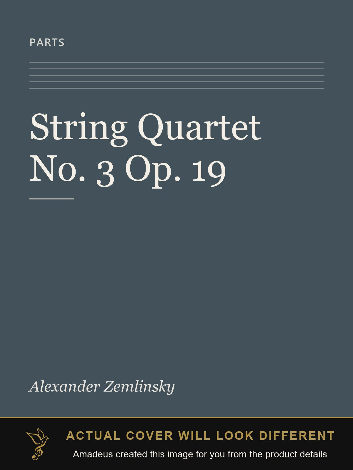 String Quartet No. 3 Op. 19 - Amadeus created this image from the product details; the actual cover will look different