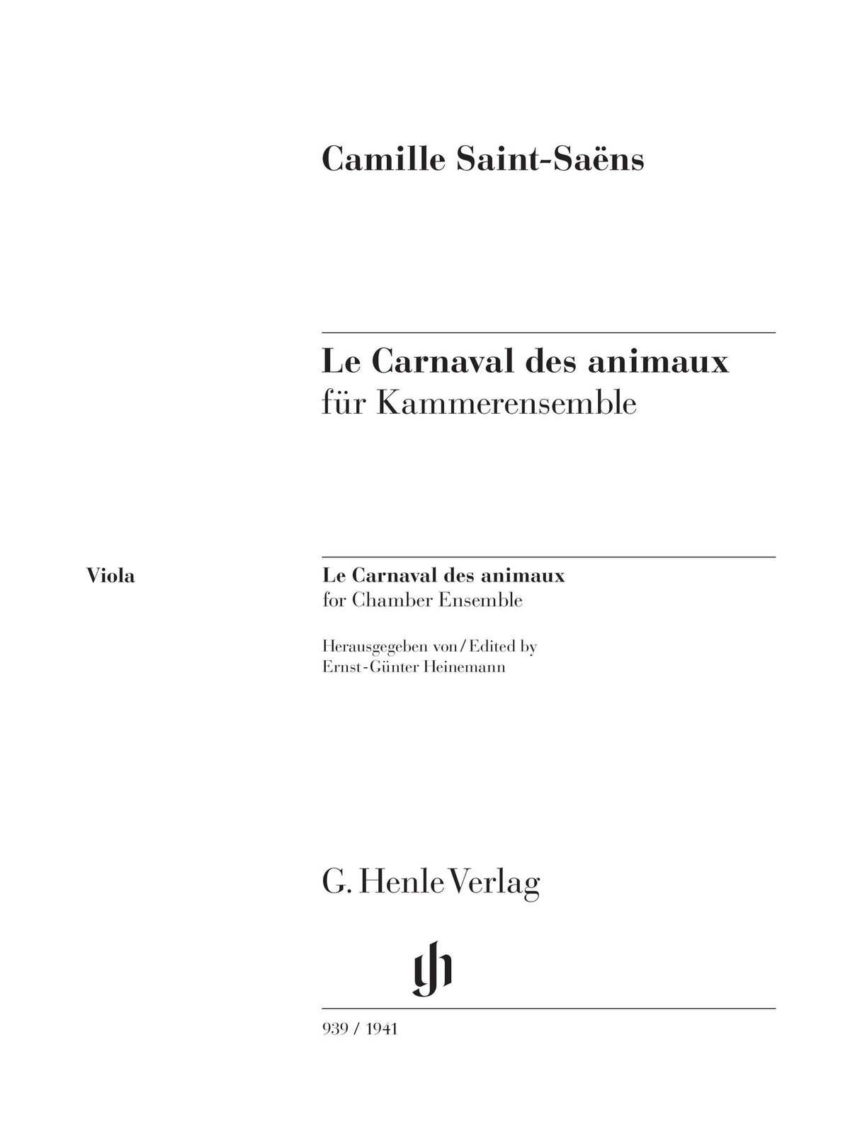 Product Cover for Les Carnaval des Animaux (Carnival of the Animals)
