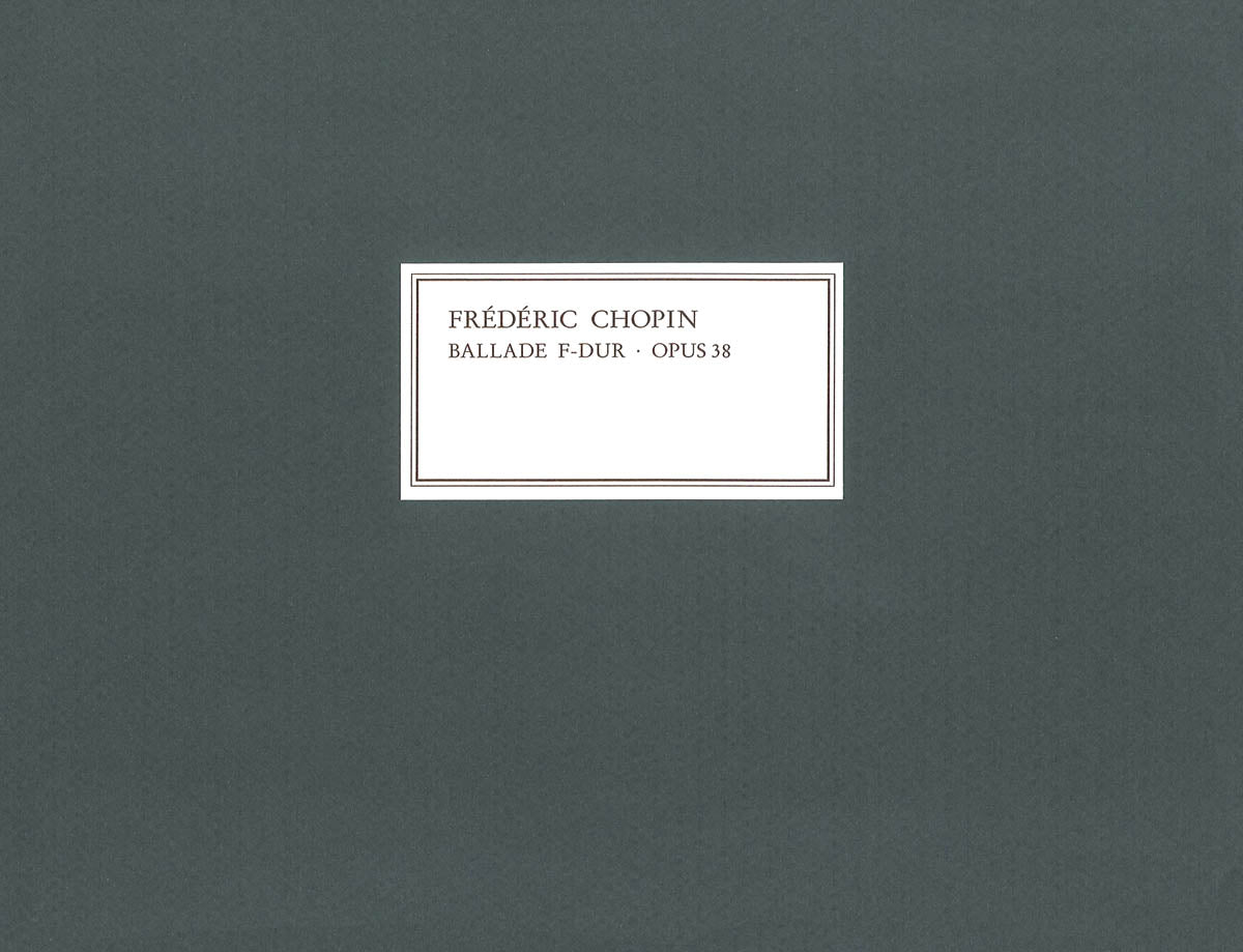 Product Cover for Ballad F Major Op. 38